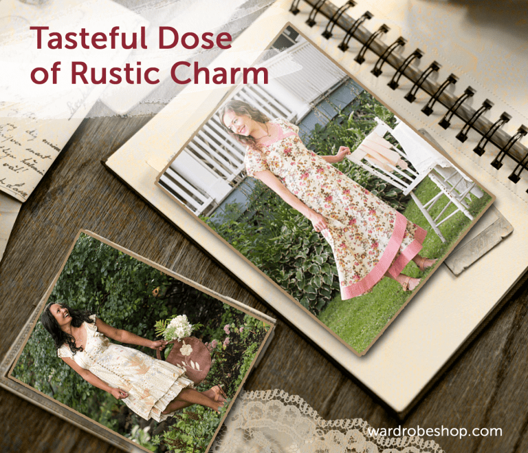 sachin and babi light blue dress What to Wear to a Rustic Wedding: Guide for Guests (Men+Women) main image 0