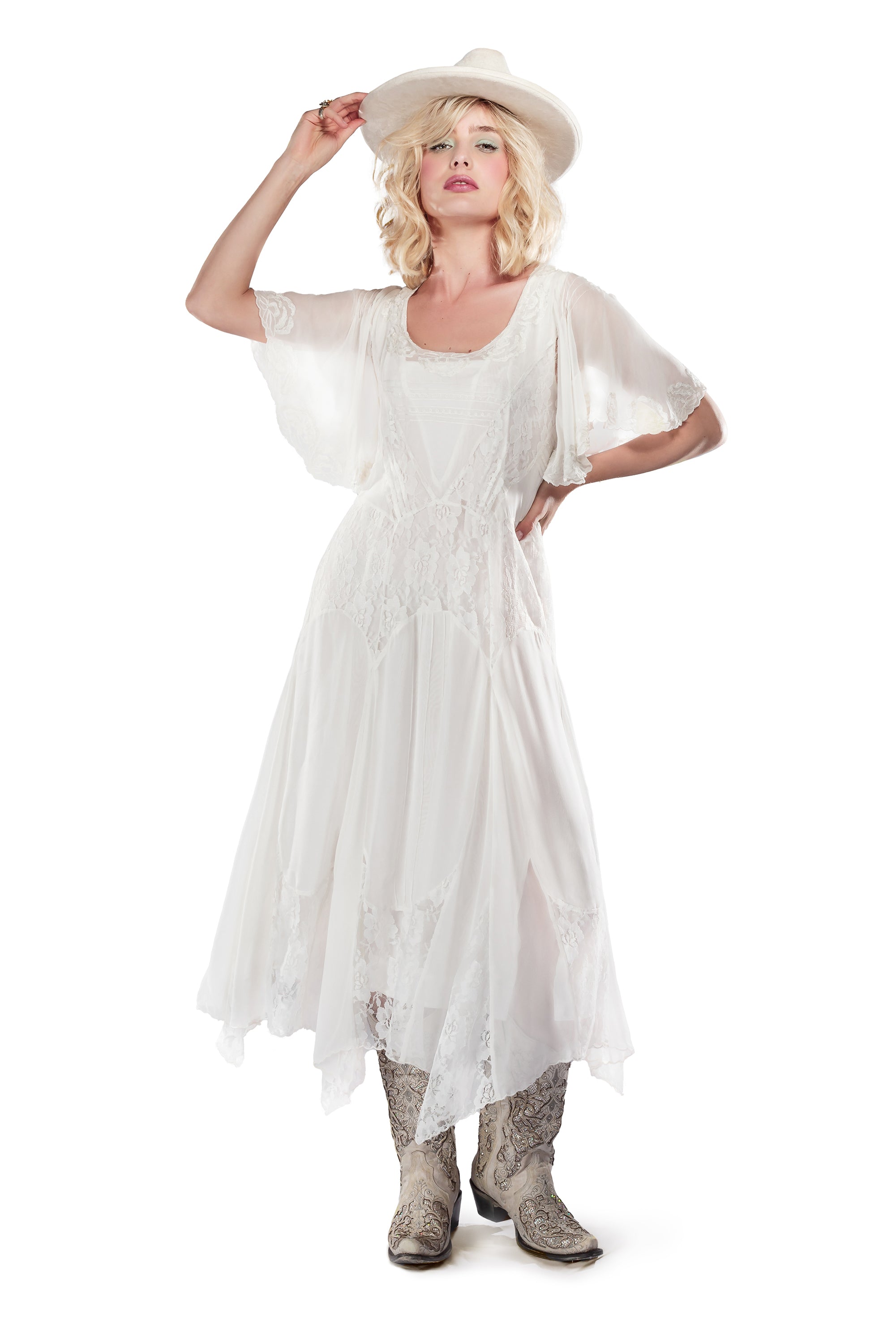 Irene Cactus Blossom Gown in Ivory by Nataya XL / Ivory Irene Cactus Blossom Gown in Ivory by Nataya XL / Ivory