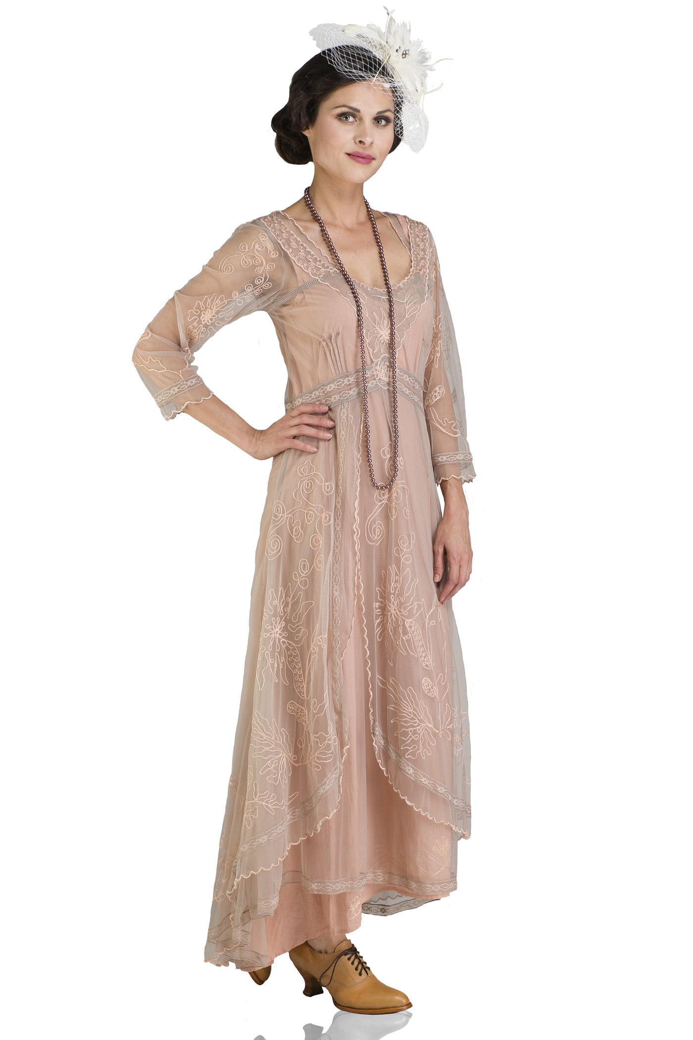 Downton Abbey Tea Party Gown 40163 in Quartz by Nataya