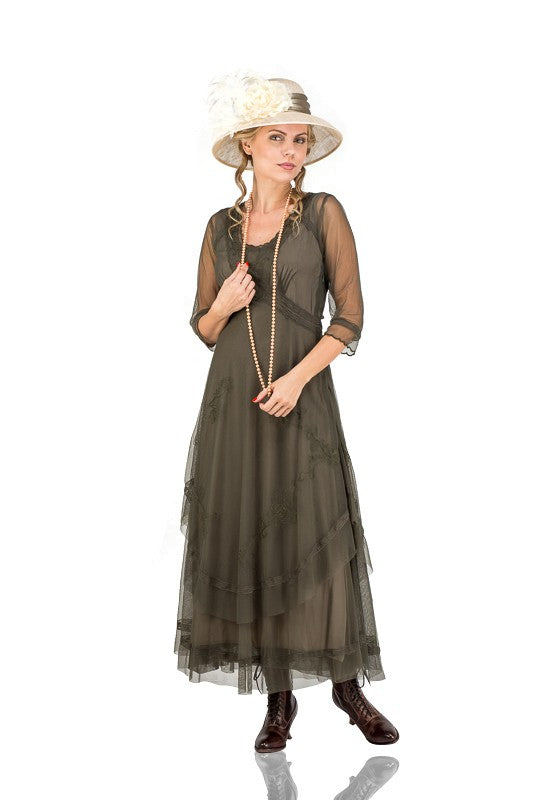 Mary Darling CL-163 Dress in Olive by Nataya – WardrobeShop