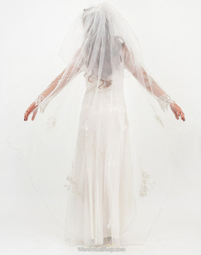 Antoinette Embroidered Wedding Veil by Nataya - SOLD OUT