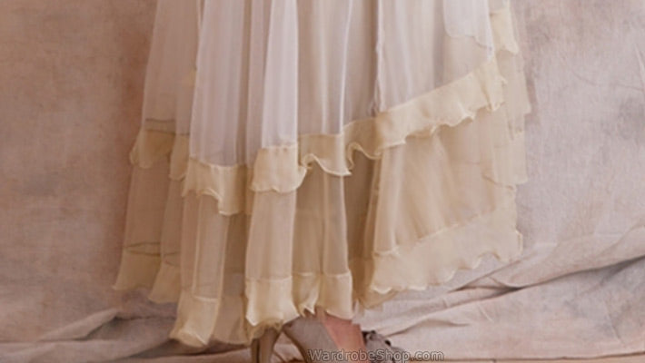 Venetian Wedding Dress in White by Nataya