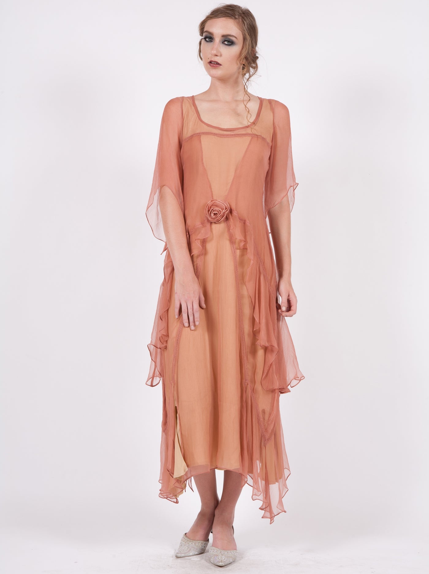Great Gatsby Party Dress in Rose-Gold by Nataya - SOLD OUT