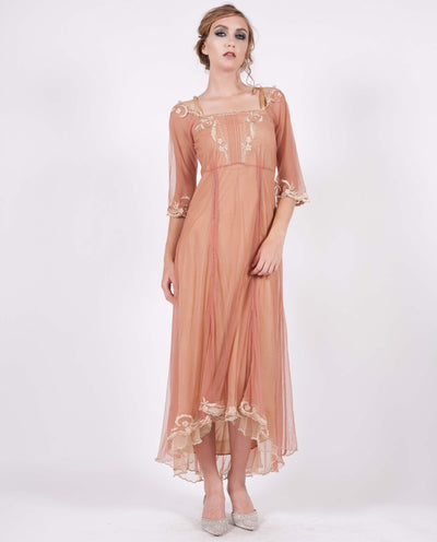 Tulle Empress Tea Party Dress in Rose-Gold by Nataya - SOLD OUT