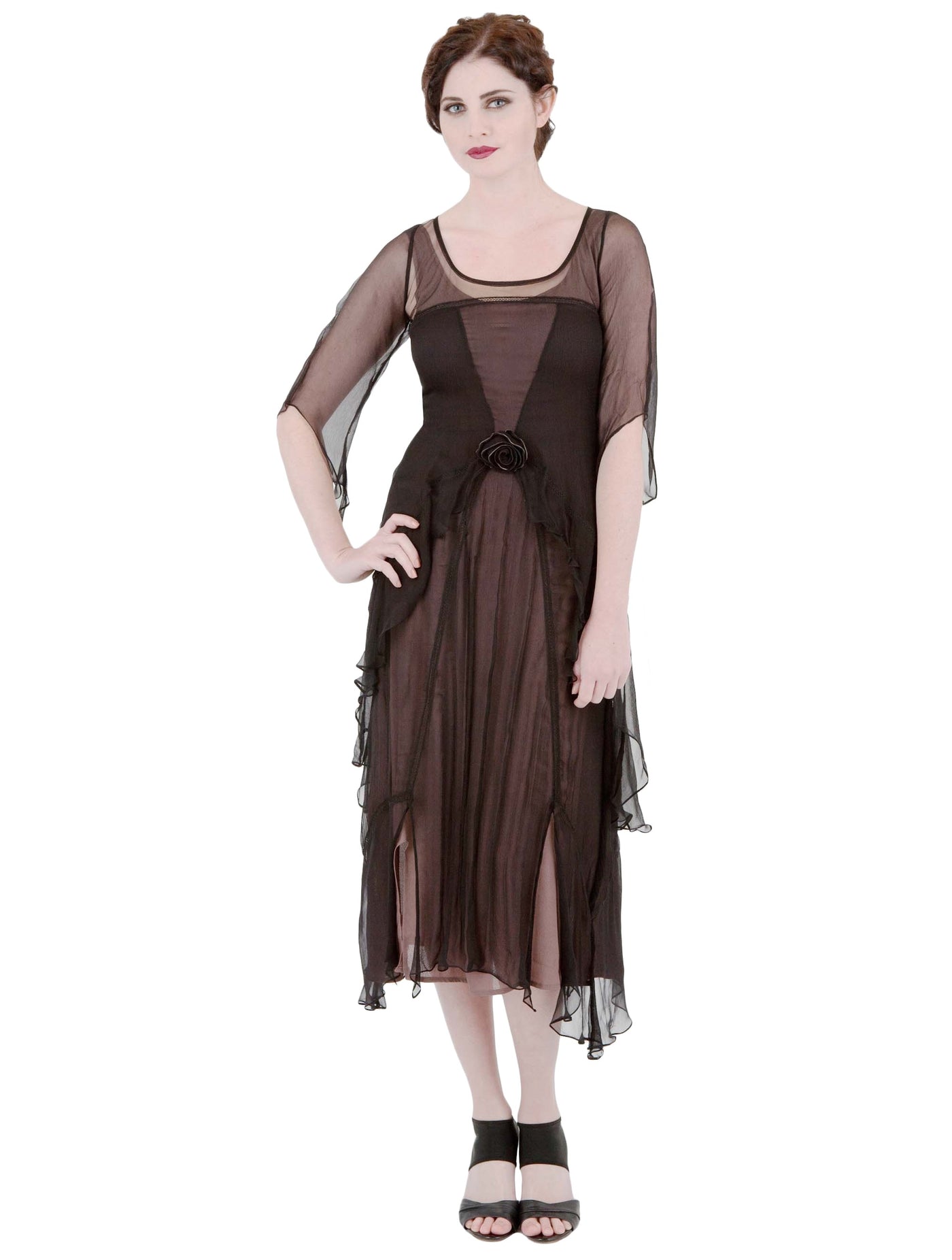 Great Gatsby Party Dress in Black-Coco by Nataya - SOLD OUT
