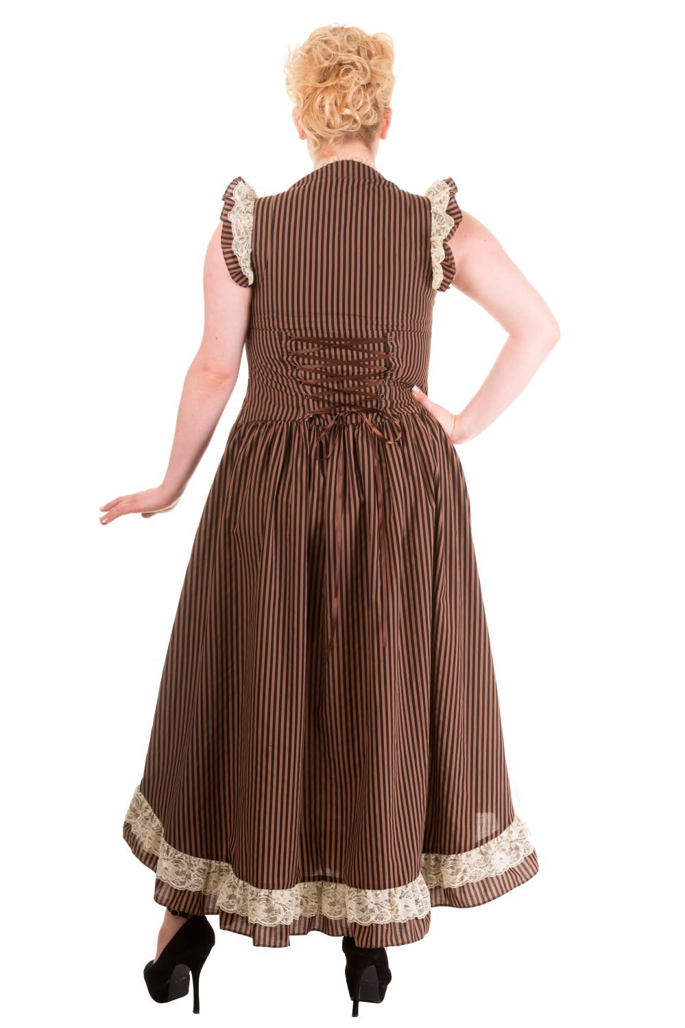 Victorian Steampunk Dress in Stripe - SOLD OUT