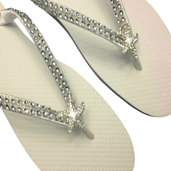 Vintage Style Bridal Starfish Flip Flops - SOLD OUT