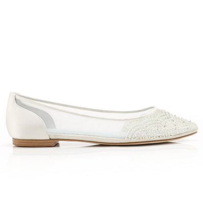 Hailey Vintage Inspired Bridal Flats - SOLD OUT