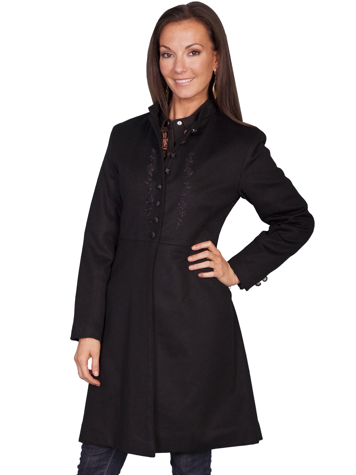 Old Western Wool Heritage Coat in Black- SOLD OUT
