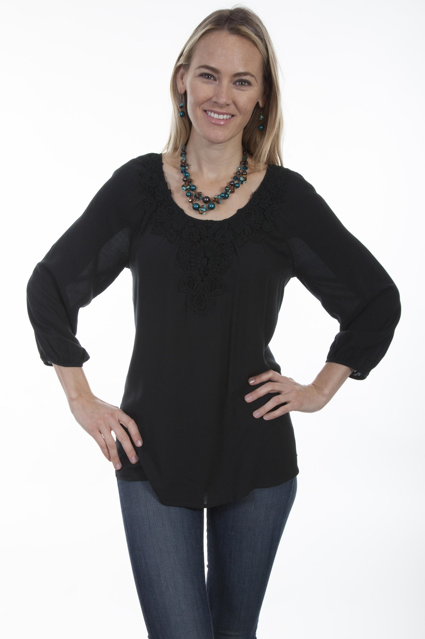 Victorian Inspired Tunic in Black - SOLD OUT