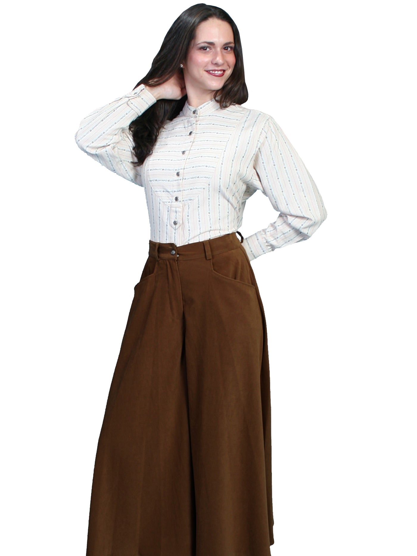 Farmhouse Split Skirt in Brown - SOLD OUT
