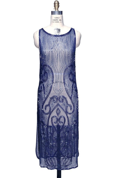 Flapper Style Party Dress in Cobalt - SOLD OUT