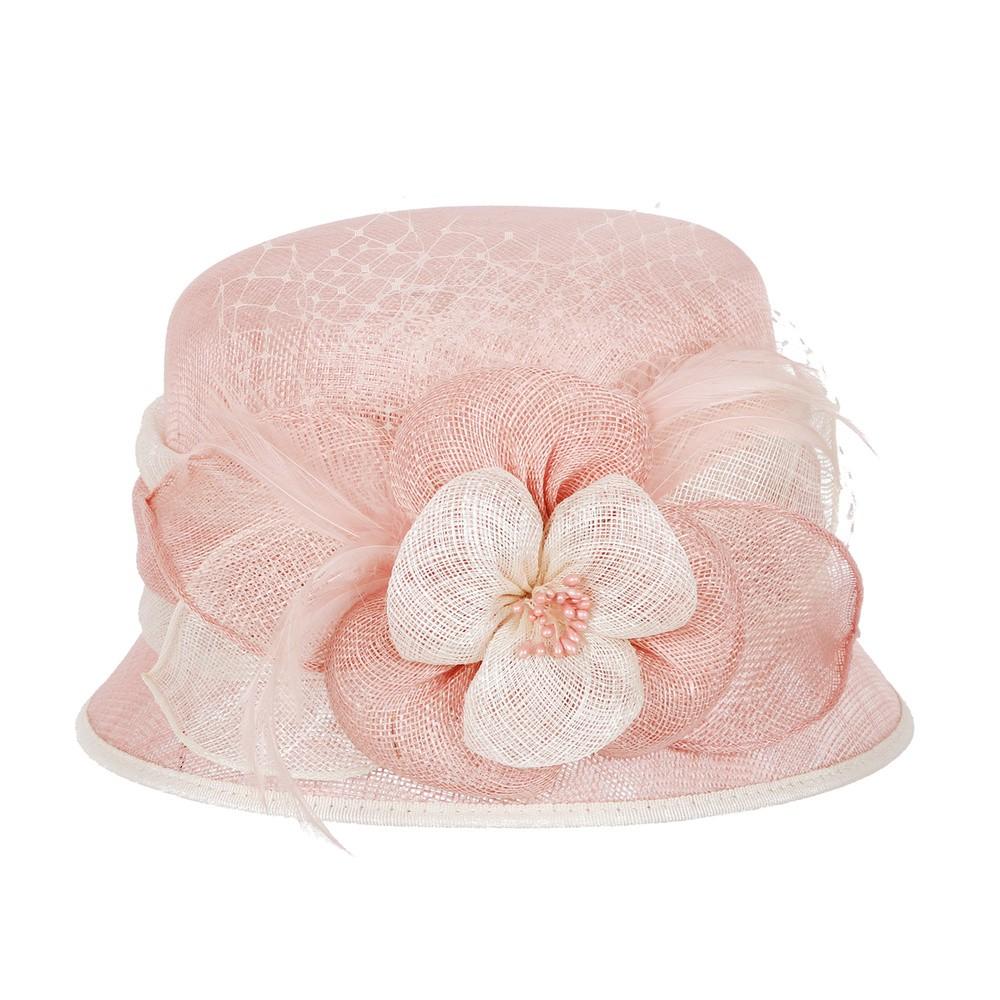 1920s Flapper Sinamay Hat in Pink - SOLD OUT