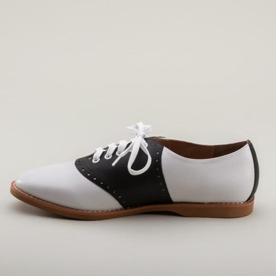 Susie Classic Saddle Shoes in Black-White - SOLD OUT