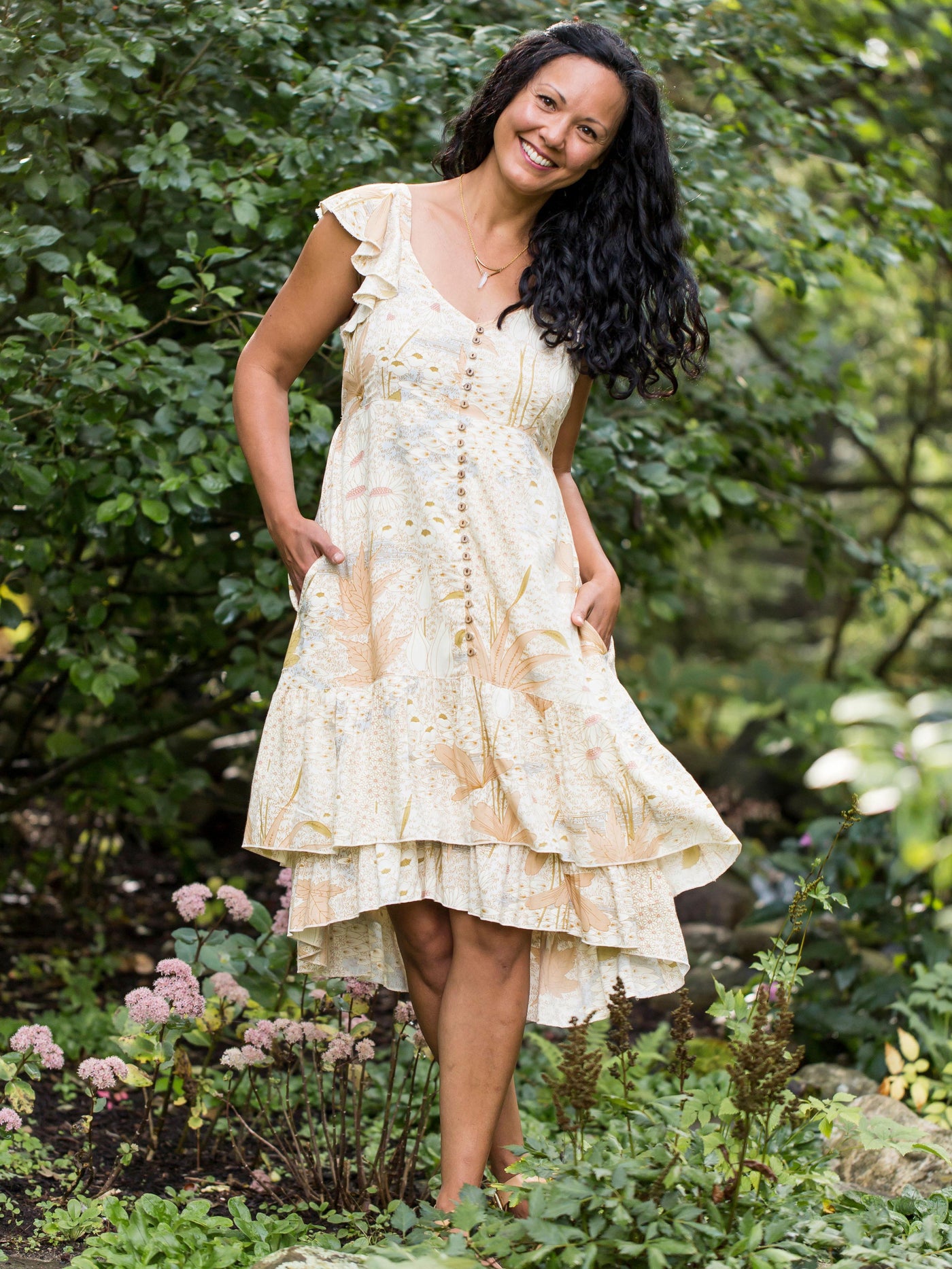 Victorian Inspired Garden Dress in Ecru | April Cornell - SOLD OUT