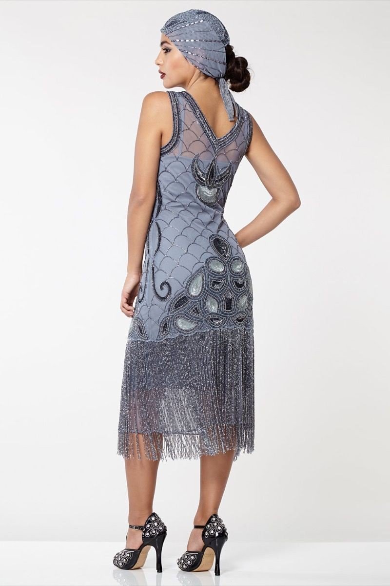 Fringe Jazz Party Dress in Lilac - SOLD OUT