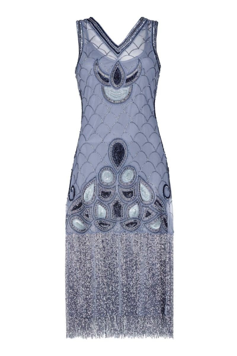 Fringe Jazz Party Dress in Lilac - SOLD OUT