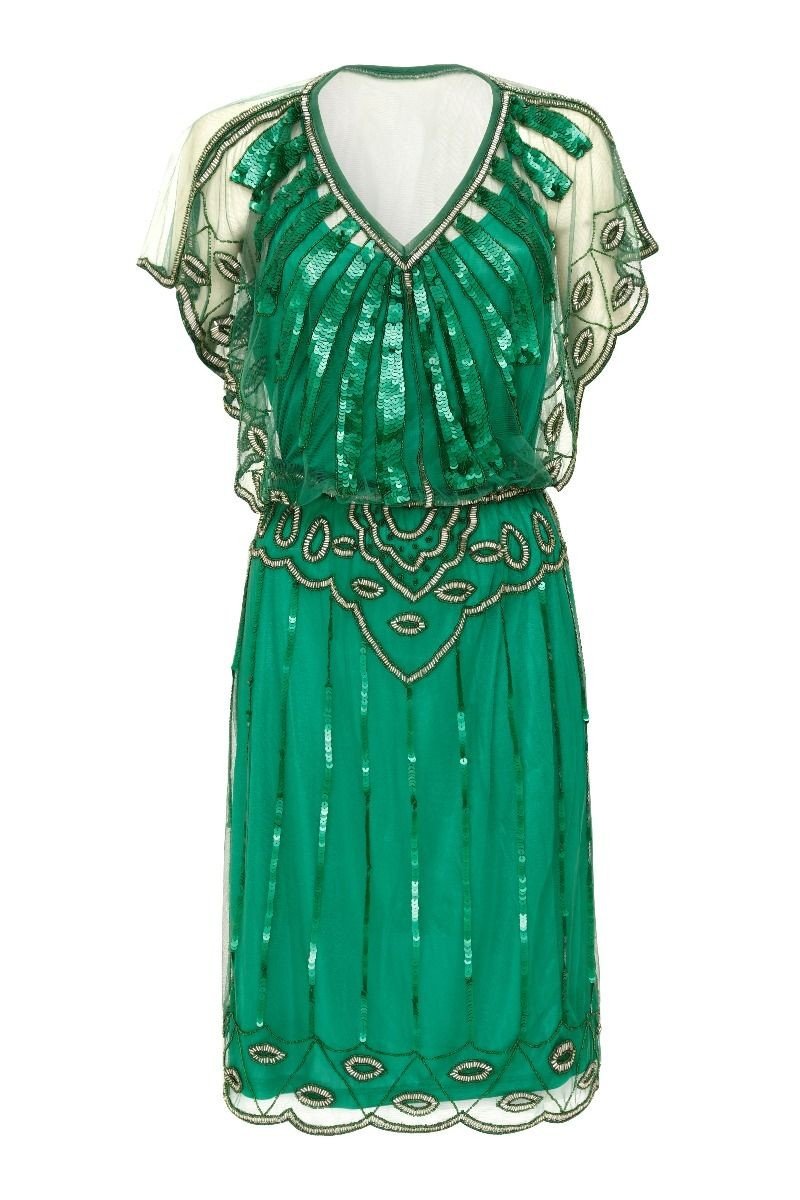 Roaring Twenties Inspired Dress in Green