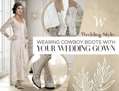 Wearing Cowboy Boots with your Wedding Gown