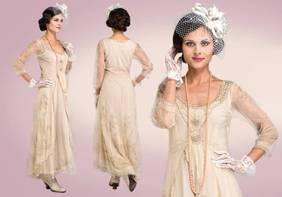 How to Coordinate Vintage Wedding Dresses with the Vintage Bridesmaids Dresses