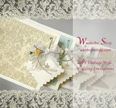 DIY Vintage Style Wedding Invitations