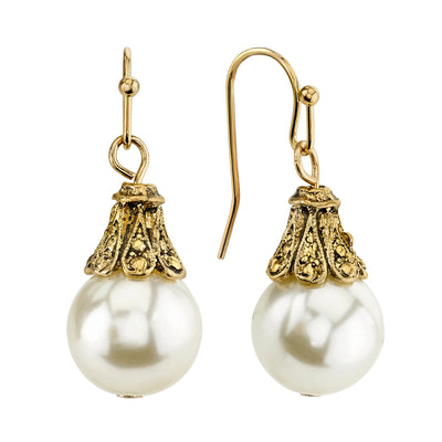 Petite Pearl Drop Earrings