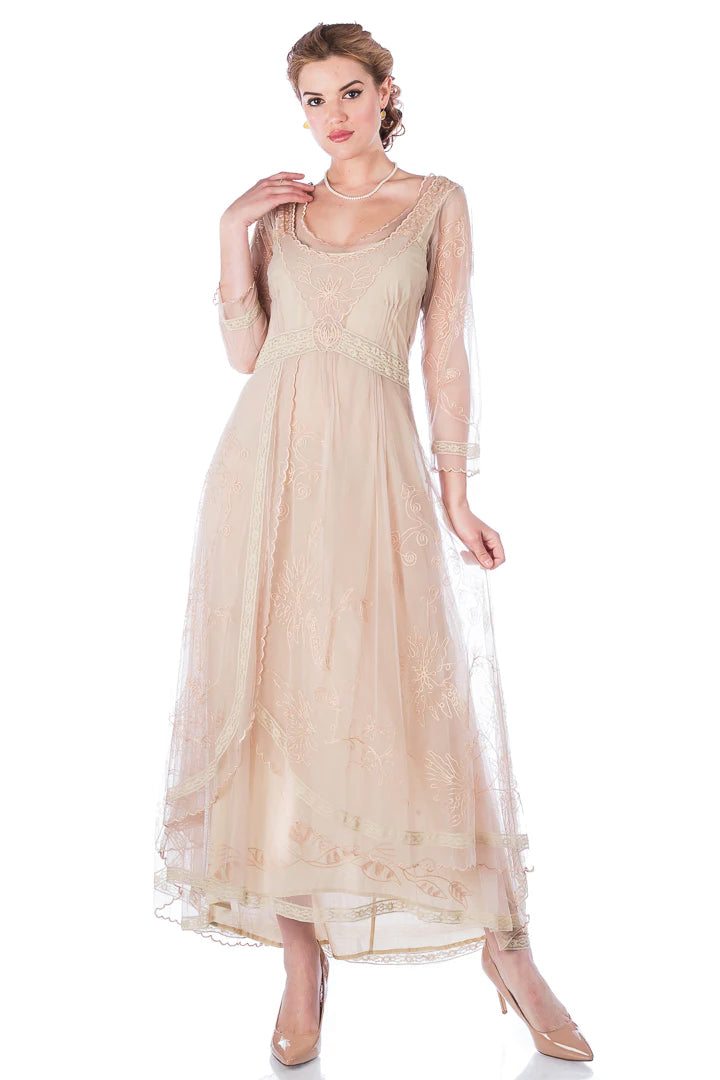Downton Abbey Tea Party Gown in Antique by Nataya