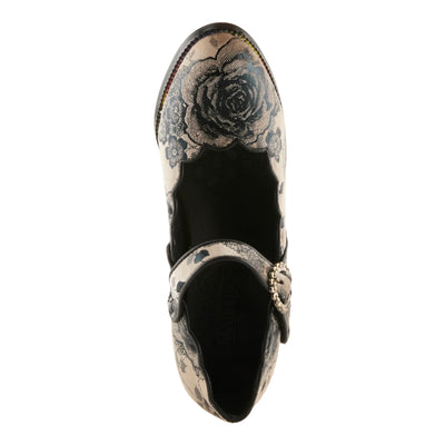 Fleurs de Soirée Heels in Black Multi