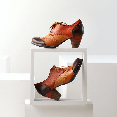 Jazz Dock Praque Oxford Heels in Brown