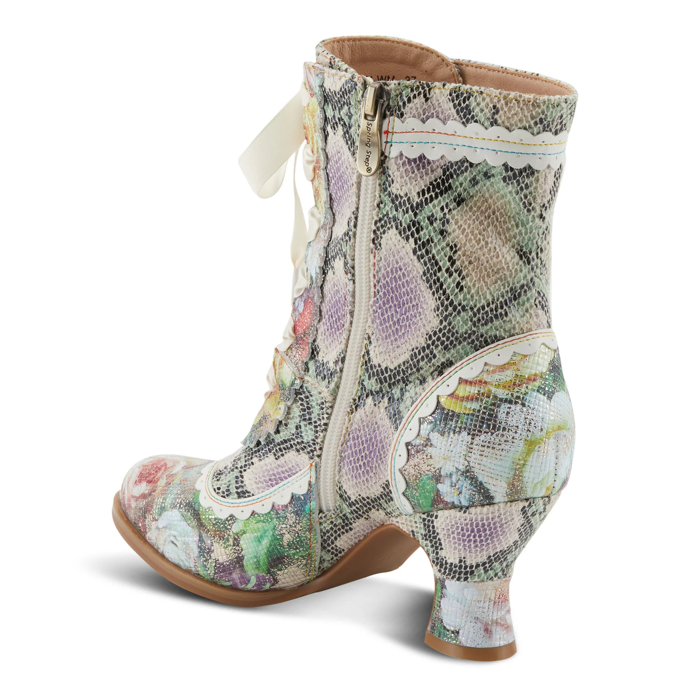 Rococo Budding Ankle Boots in White