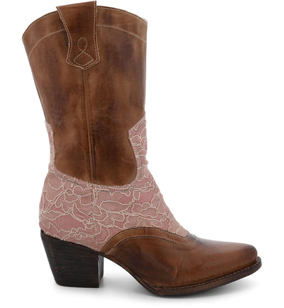 Basanti Mid-Calf Cowgirl Wedding Boots