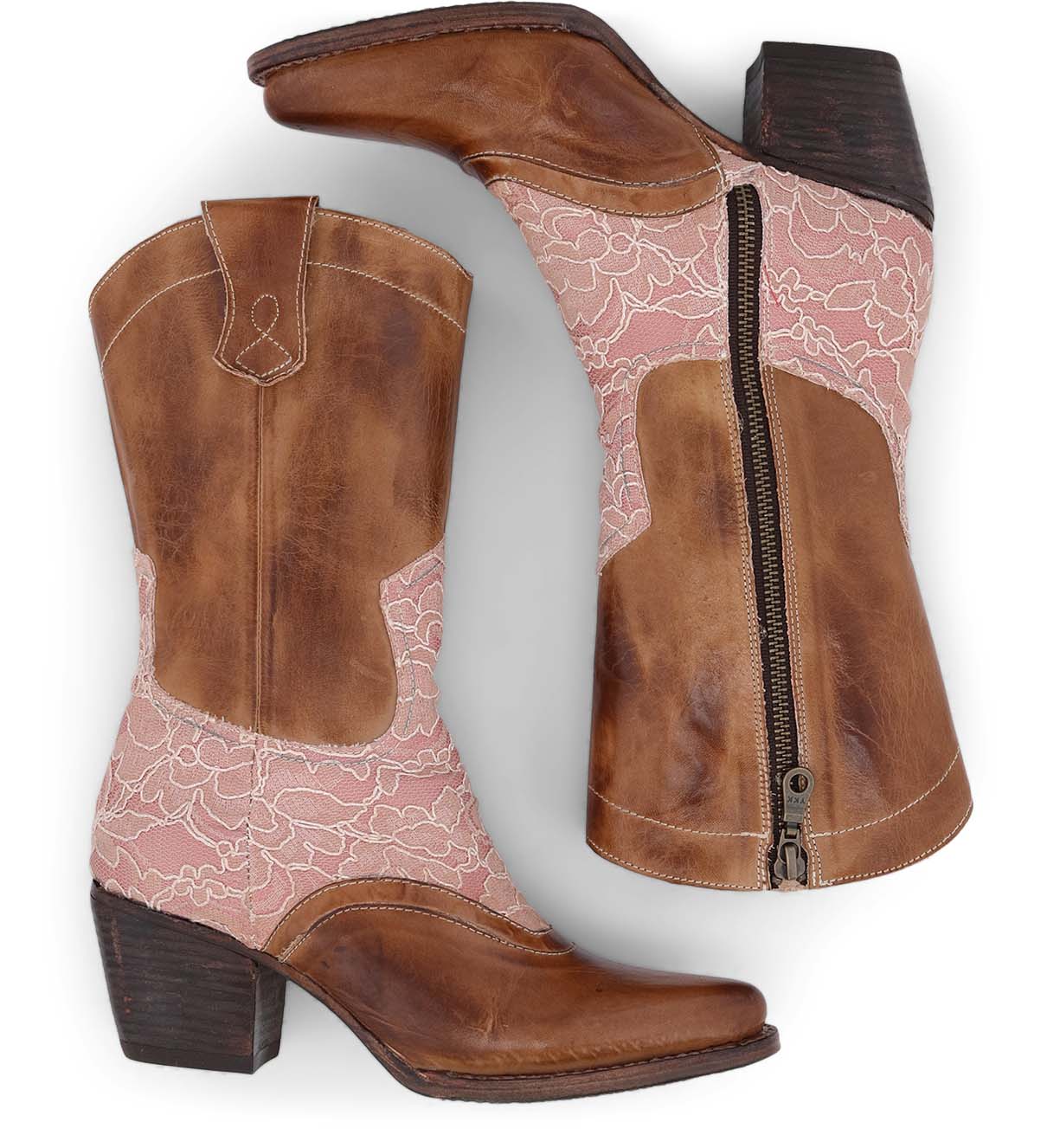 Basanti Mid-Calf Cowgirl Wedding Boots