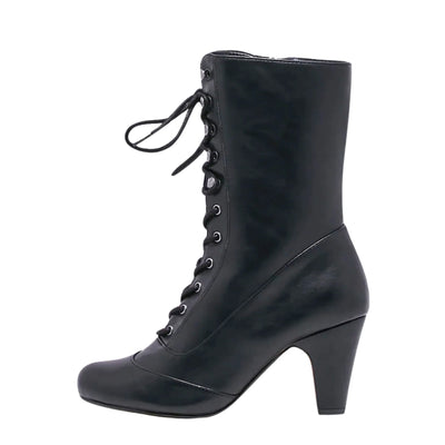 Claire Victorian Booties in Black