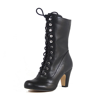 Claire Victorian Booties in Black