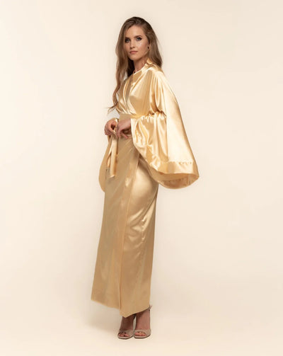 Asiatic Liquid Gold Silky Kimono Robe