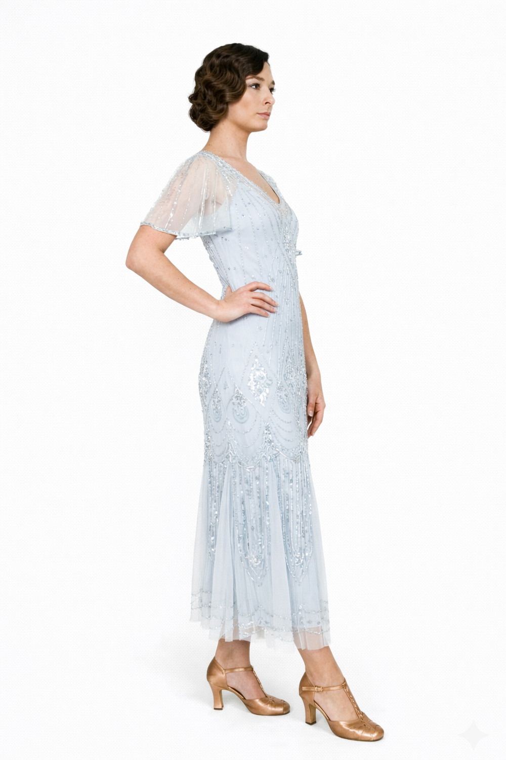 princess polly baby blue dress 1920s Blue Dress, Blue Velvet Dress, Drop Waist, Penne Velvet, 20s  Fashions, 1920s Clothing Women, Blue main image 1