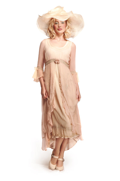 Dafna Frontier Romance Dress in Peach-Sage by Nataya