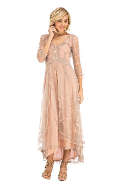 Downton Abbey Tea Party Gown in Quartz by Nataya
