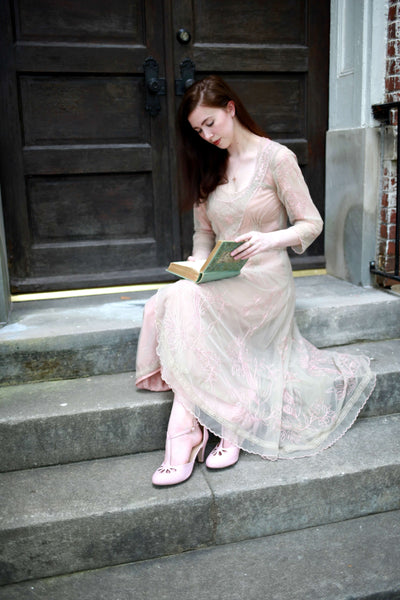 Downton Abbey Tea Party Gown in Quartz by Nataya