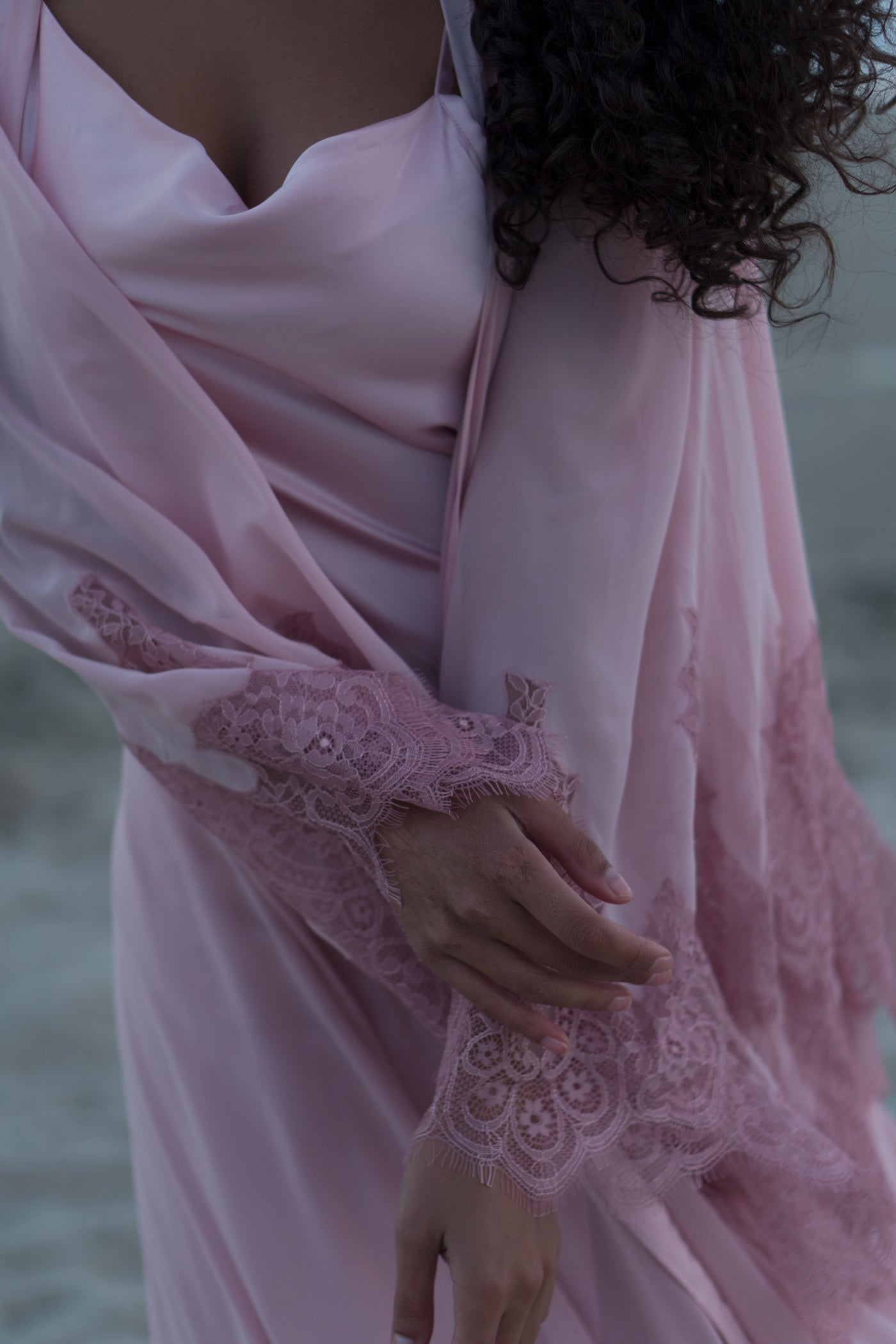 Seraphic Robe and Nightgown Set in Rose