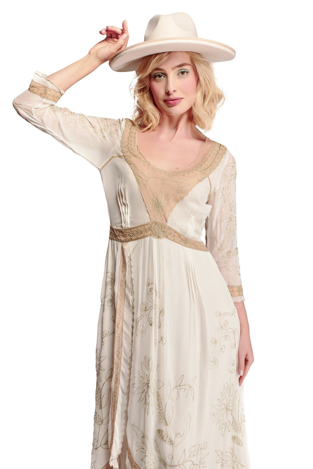 Edith Cowgirl Wedding Dress in Ivory-Beige by Nataya – WardrobeShop