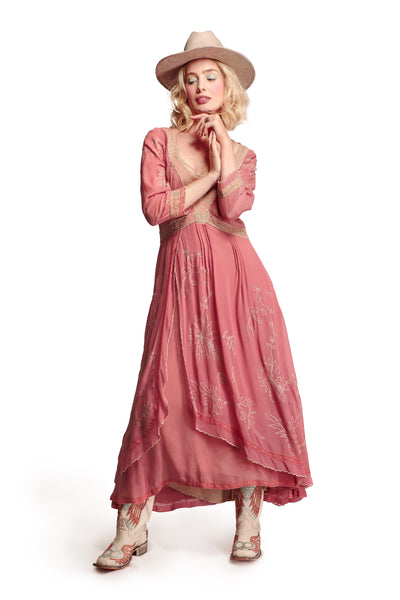 Edith Cowgirl Wedding Dress in Pink-Beige by Nataya