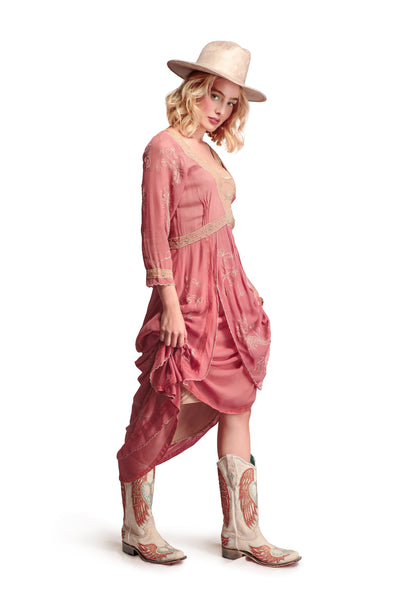 Edith Cowgirl Wedding Dress in Pink-Beige by Nataya
