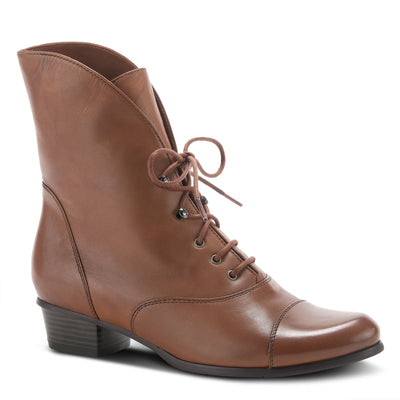 Galil Victorian Inspired Boots in Medium Brown