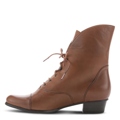Galil Victorian Inspired Boots in Medium Brown