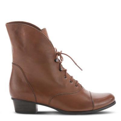 Galil Victorian Inspired Boots in Medium Brown