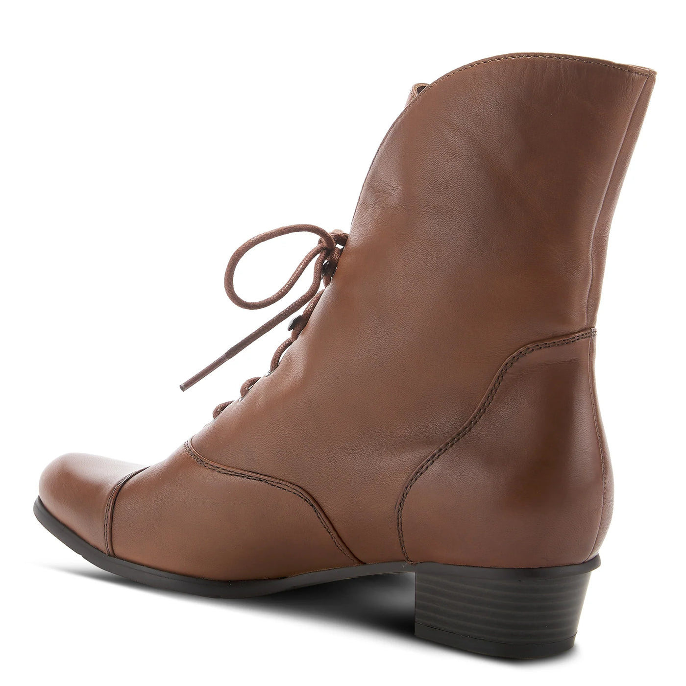 Galil Victorian Inspired Boots in Medium Brown