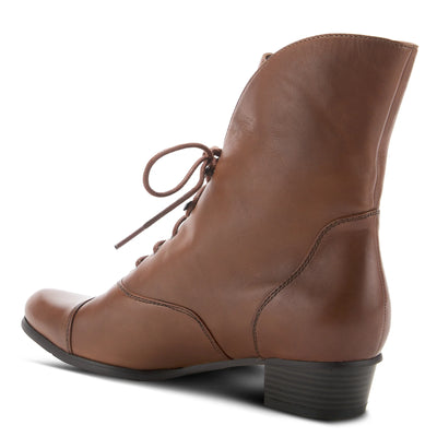 Galil Victorian Inspired Boots in Medium Brown