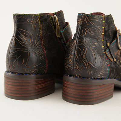 Georgiana Boots in Black Multi