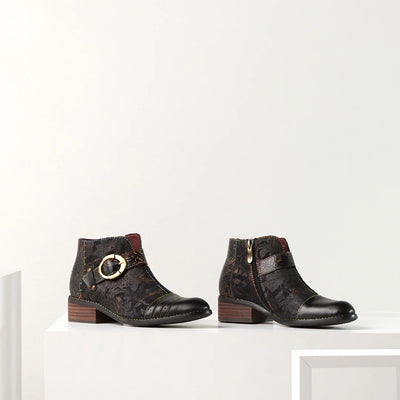 Georgiana Boots in Black Multi